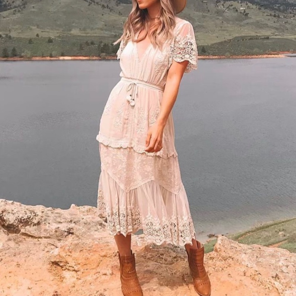 SPELL & THE GYPSY Maggie Ivory Lace Dress. Perfect Boho-chic Wedding Dress!